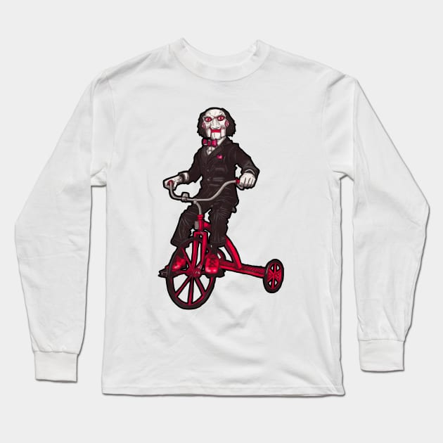 Billy The Puppet Saw Long Sleeve T-Shirt by Inking Imp